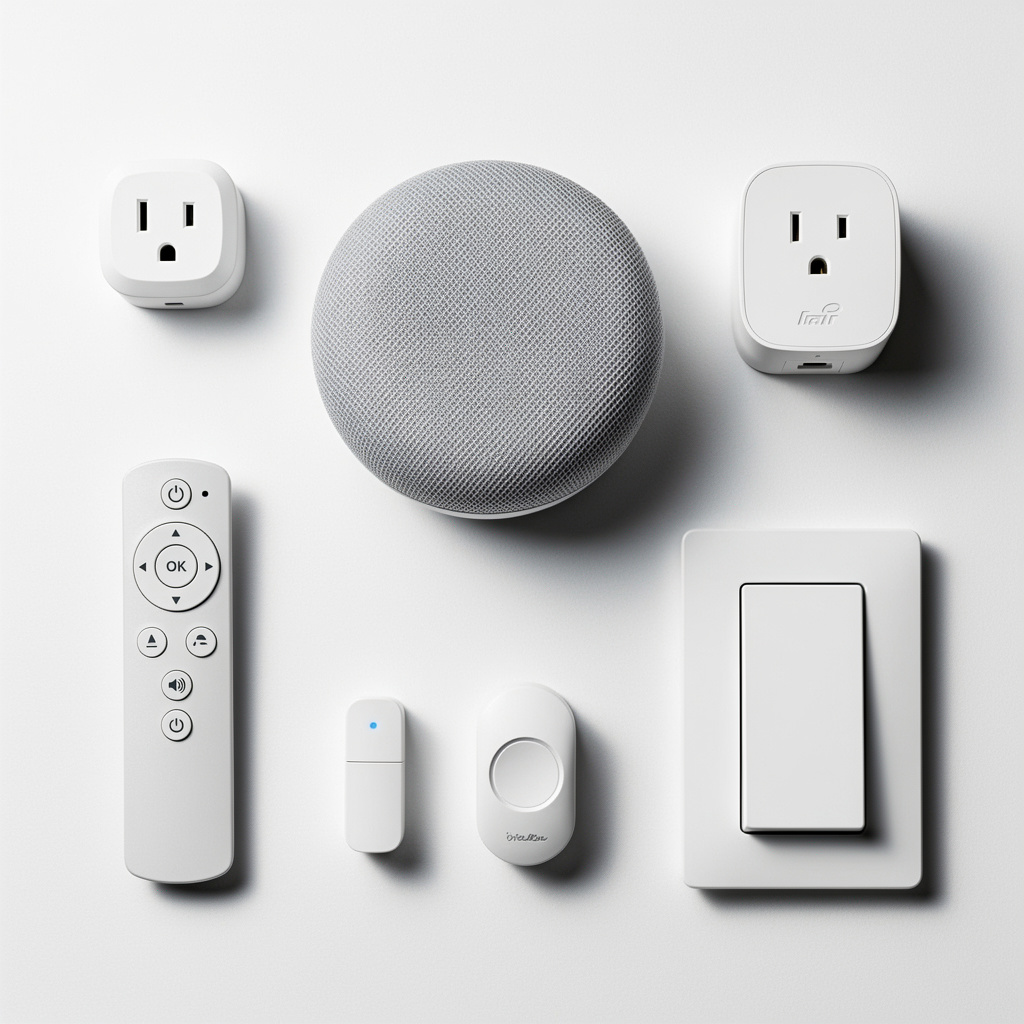 smart home setup desk