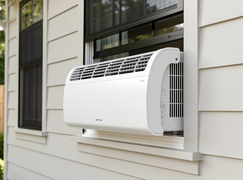 U-shaped Midea smart window AC