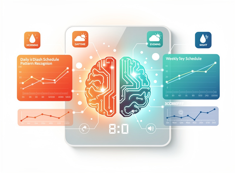 Smart thermostat AI learning algorithm and pattern recognition