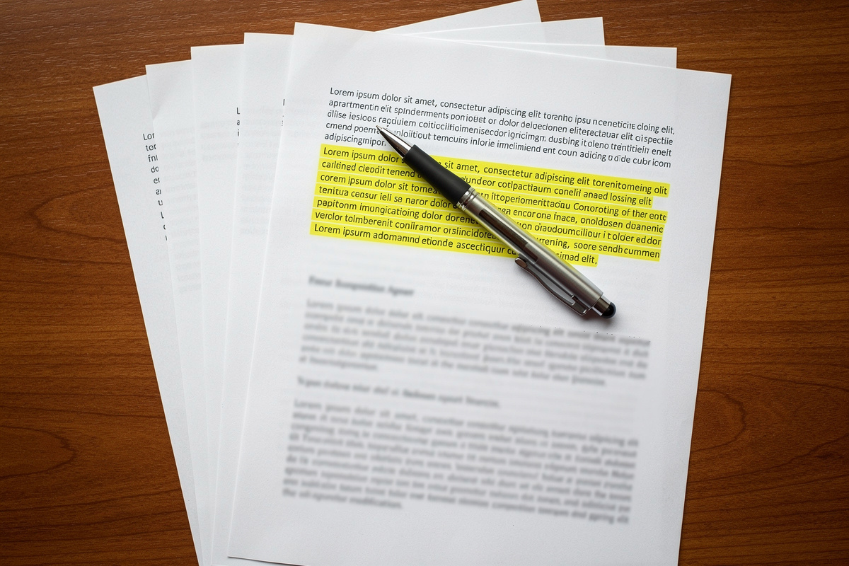 Apartment lease agreement with smart home modification clause highlighted