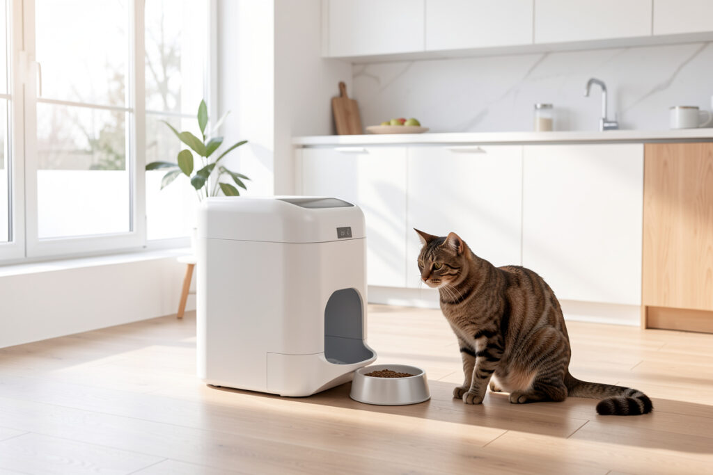 Automatic pet feeder for a smart home