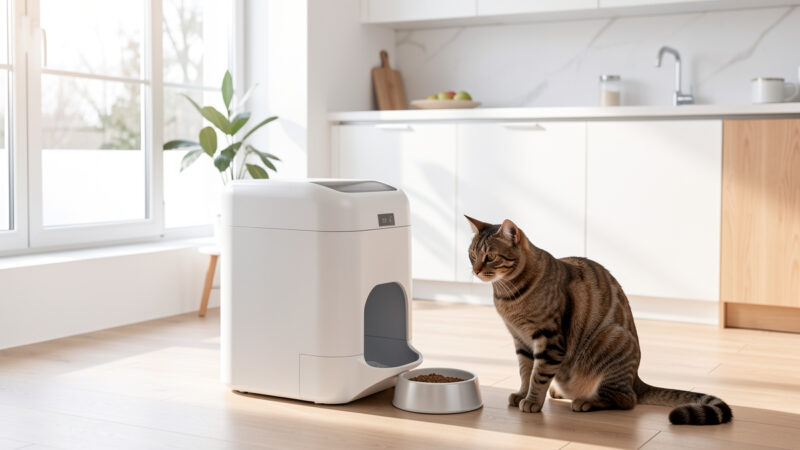 Automatic pet feeder for a smart home