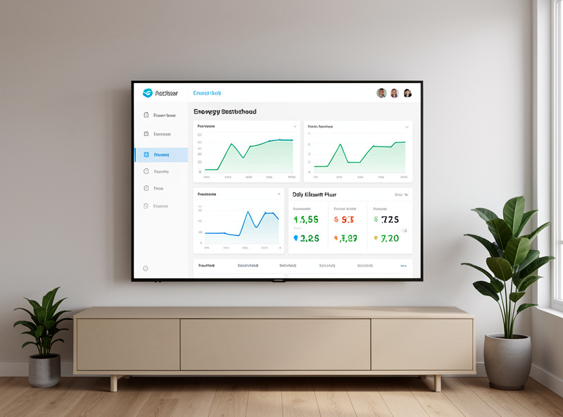 Home Assistant energy dashboard showing per-appliance power graphs and a daily kilowatt-hour breakdown