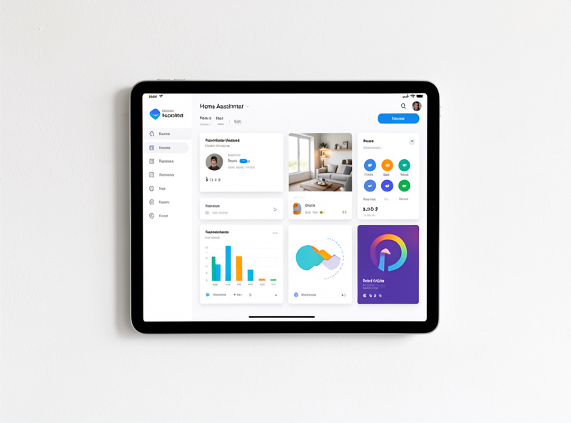 Home Assistant dashboard showing audio media players alongside lights, sensors, and climate controls