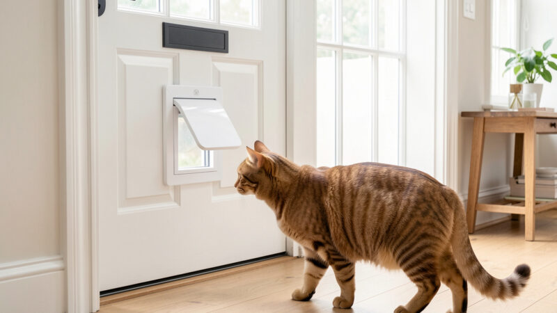 Smart microchip pet door