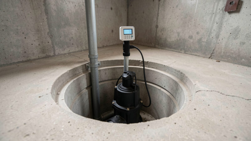 Sump pump smart alert setup