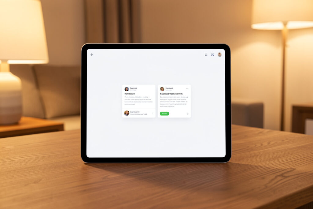 Smart home dashboard showing only relevant conditional alert cards