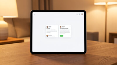 Smart home dashboard showing only relevant conditional alert cards
