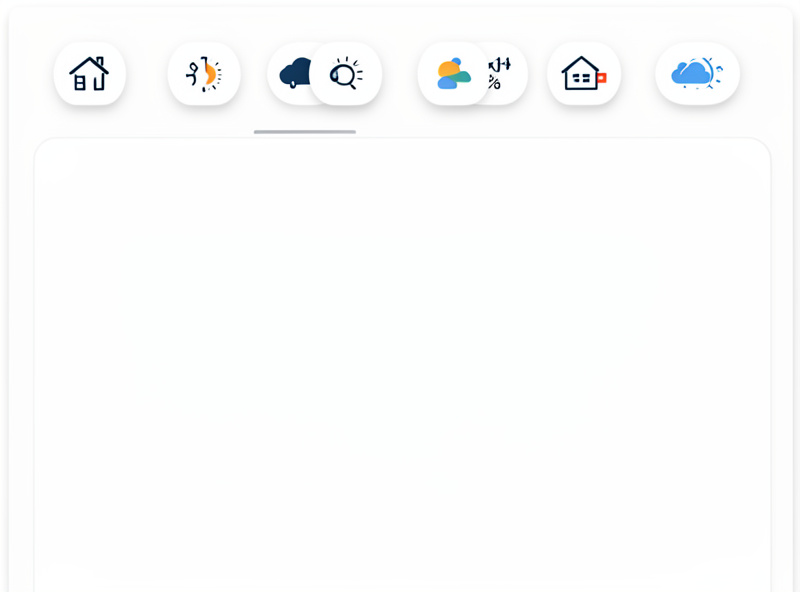 Mushroom chips cards showing status pills along the top of a smart home dashboard