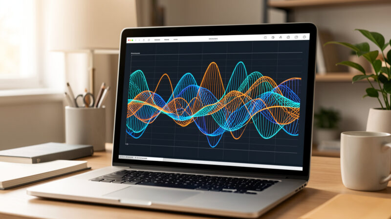 Wireless spectrum showing Zigbee and Wi-Fi channel overlap